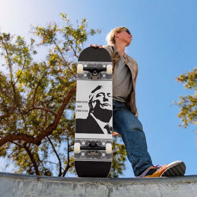 Trump/Destructive Not Constructive Skateboard (Extérieur 1)
