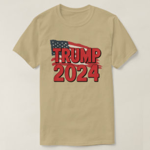 Trump Drapeau 2024 T-shirt Trump 2024 Drapeau amér