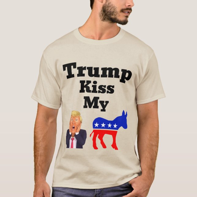 Trump Embrasse Mon T-Shirt (Devant)