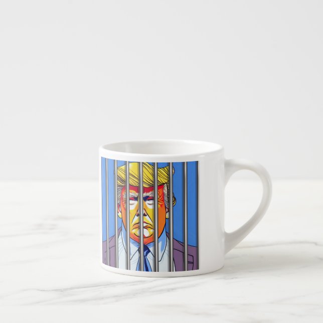 Trump en prison Espresso Mug (Droite)