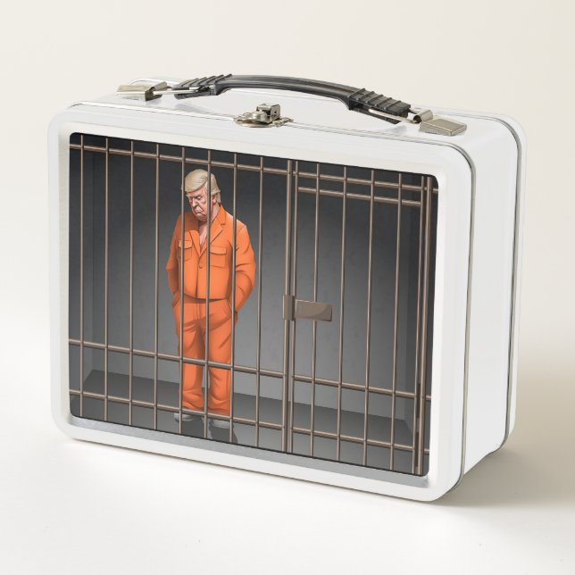 Trump en prison Lunchbox blanc (Devant)