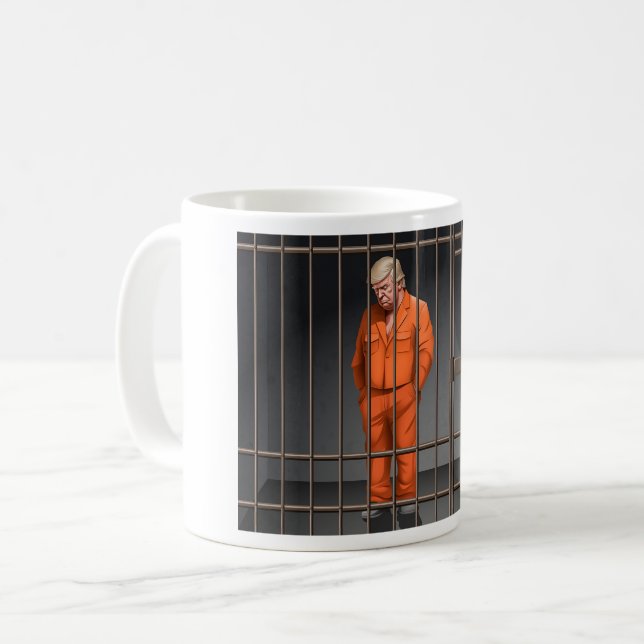 Trump en prison Mug classique, 11 oz (Devant gauche)
