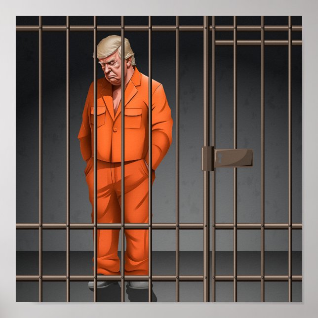 Trump in Jail Print, Value Poster Paper (Matte) 12 (Devant)