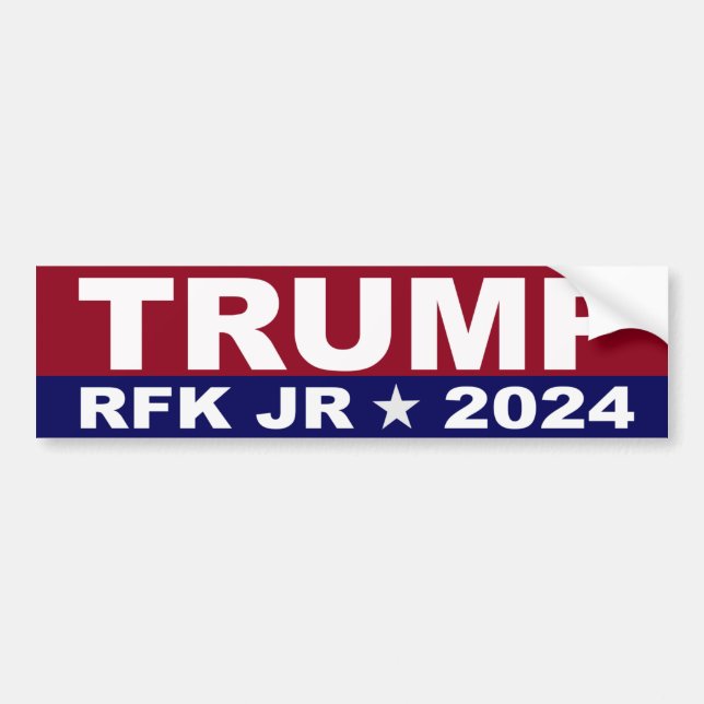 TRUMP KENNEDY RFK JR BUMPER STICKER (Devant)