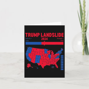 Trump Landslide 2024 Carte électorale 312 Carte de