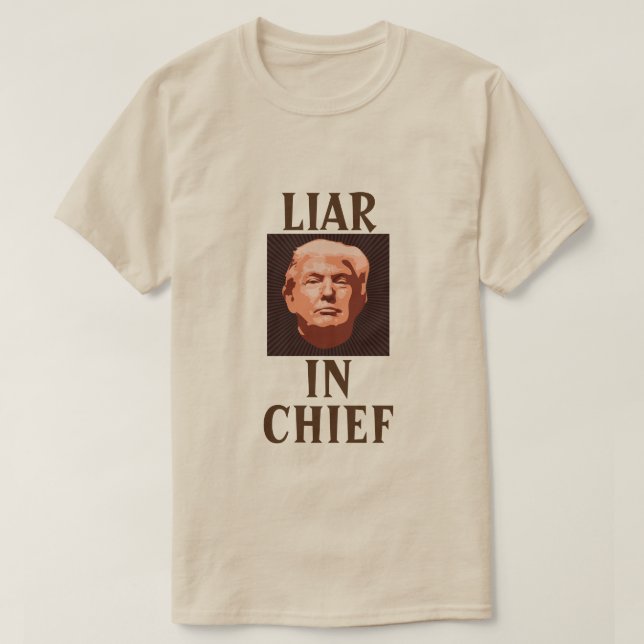 Trump MENACE EN CHEF T-shirt (Design devant)