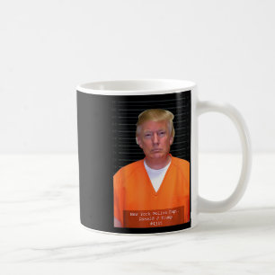 Trump Mug Shot Range Jumpsuit Parodie Derrière Les