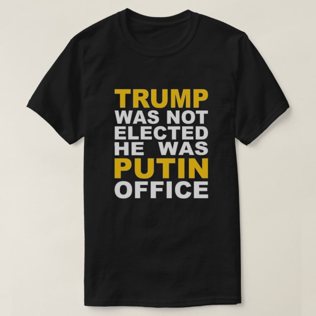 Trump n'a pas été élu T-shirt (Design devant)