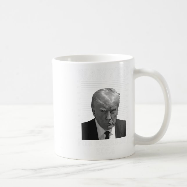 Trump Pas Coupable Mug Tiré Recherché 2024 Pour Le (Droite)