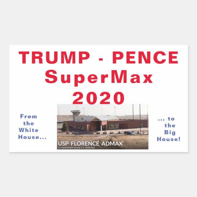 Trump Pence SuperMax 2020 autocollant (Devant)