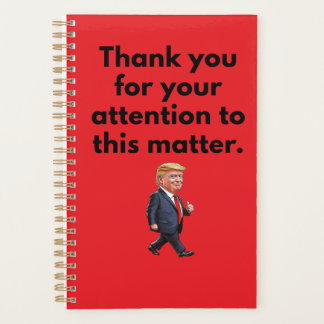 Trump Planner | Merci pour votre attention