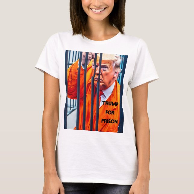 Trump Pour T-Shirt En Prison (Devant)