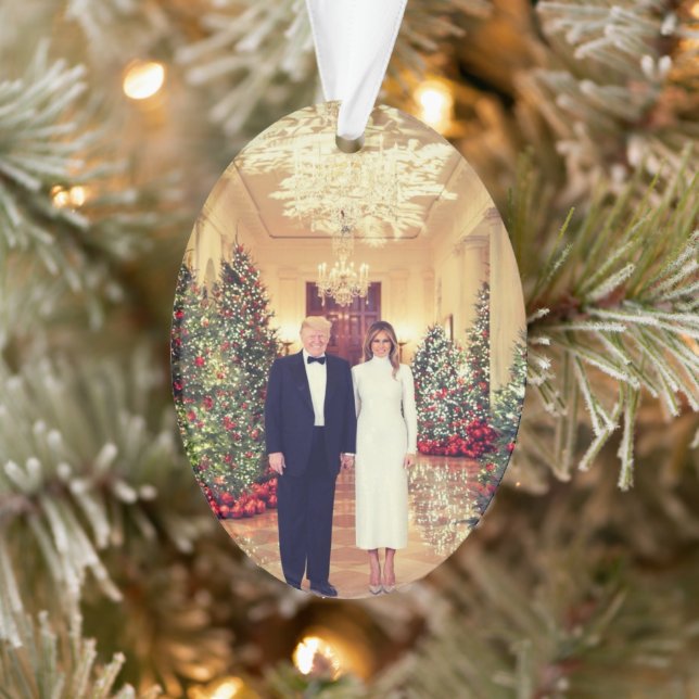 Trump président américain Maison Blanche Noël (Arbre)