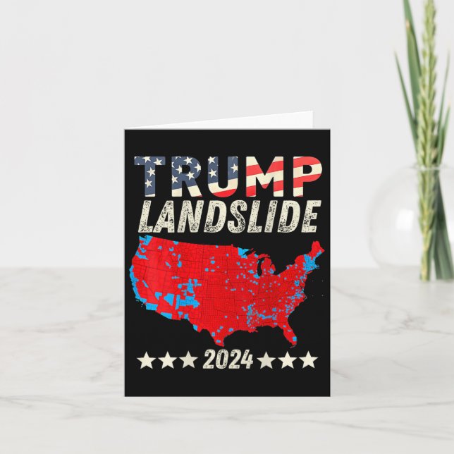 Trump Raz-de-marée Carte Électorale 2024 Trump Gag (Devant)