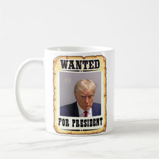 Trump Recherché Pour Le Président Mug Tiré Du Café