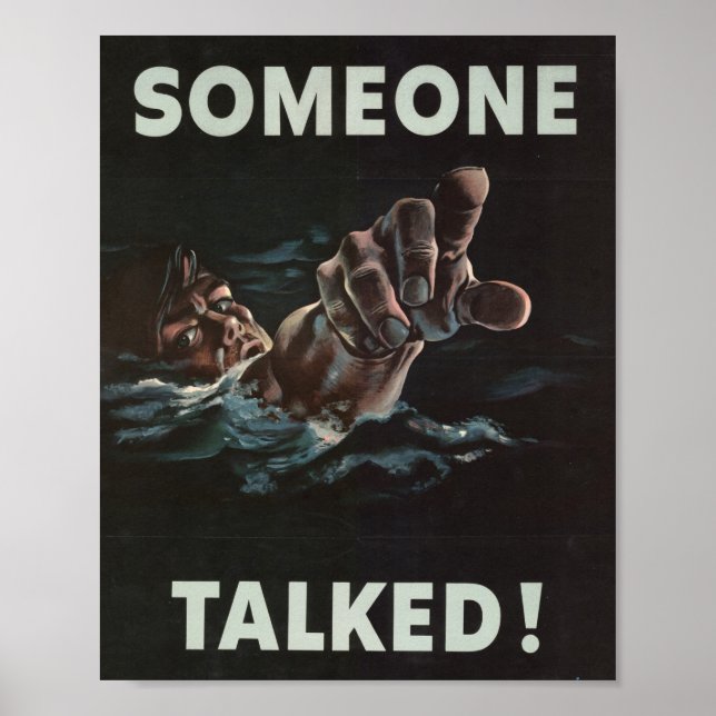 TRUMP Someone Talked World War 2 POSTER (Devant)
