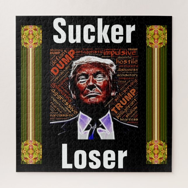 Trump Sucker/Loser Jigsaw Puzzle (Vertical)