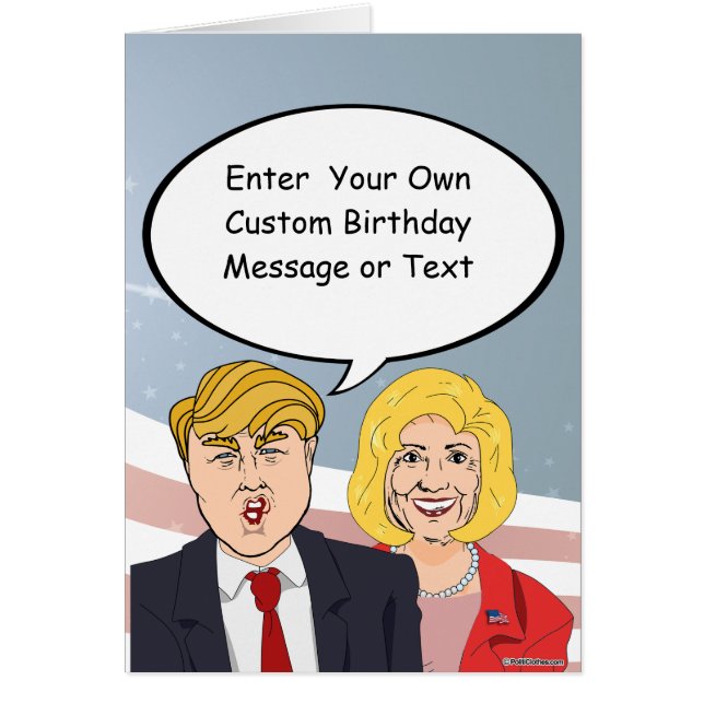 Trump vs Trump Birthday Card - Personnaliser votre (Devant)