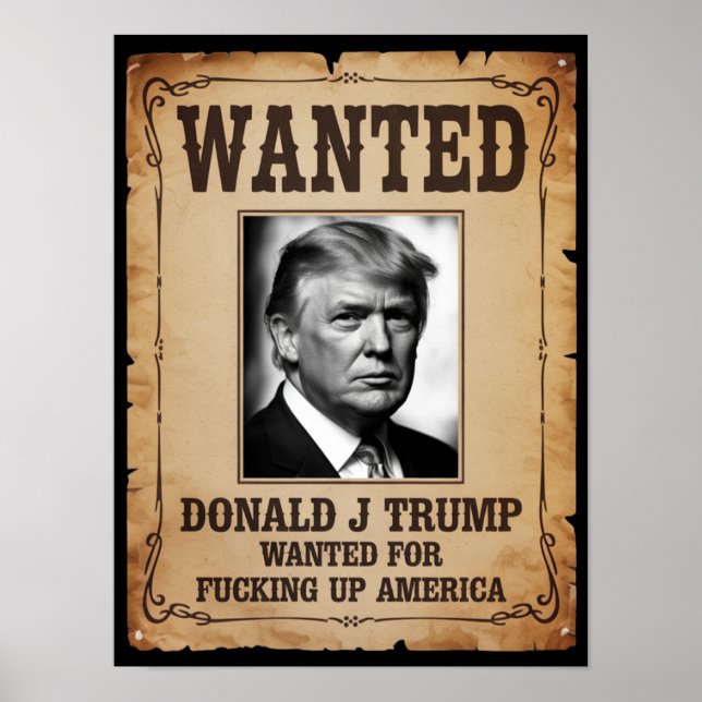 Trump Wanted Poster (Devant)