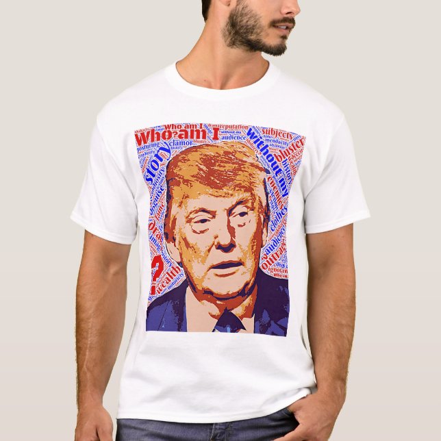 Trump Who Am I Really Men's Basic T-Shirt (Devant)