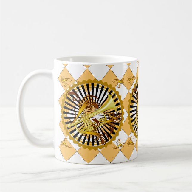 Trumpet Swirls mug (Gauche)