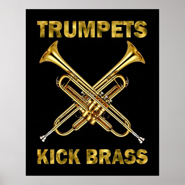 Trumpets Kick Brass Poster (Devant)
