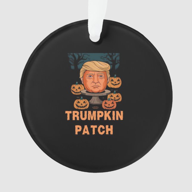 Trumpkin Halloween - Drôle Citrouille politique De (devant)