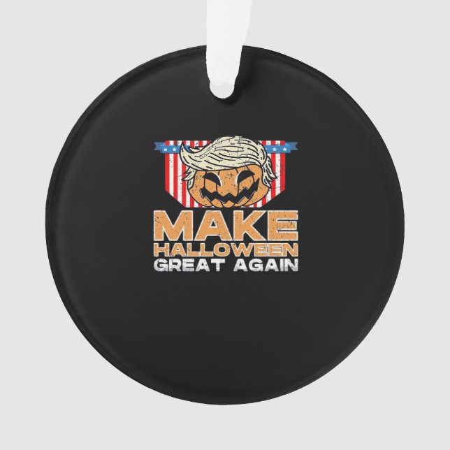 Trumpkin Halloween politique Vintage drôle (devant)