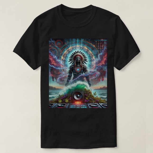 Tsalagi bat le T-shirt (Design devant)