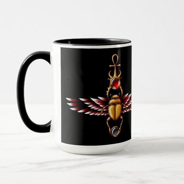 TSDS : Mug graphique en scarab de Seth (Gauche)