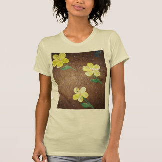 tshirt à fleurs jaunes