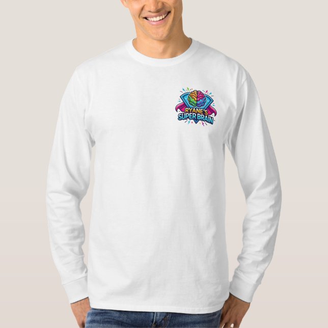 Tshirt à manches longues Super Cerveau de Ryane (Devant)