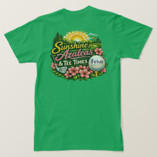 TShirt Azalées Ensoleillées et Parties de Golf Pro