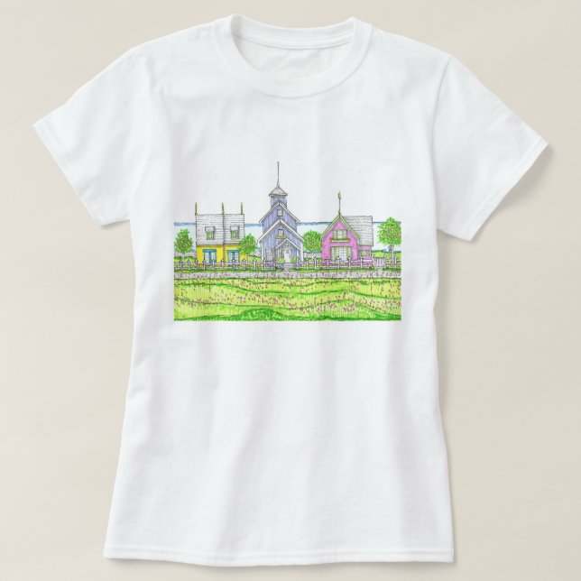 Tshirt Beachy Cottages (Design devant)