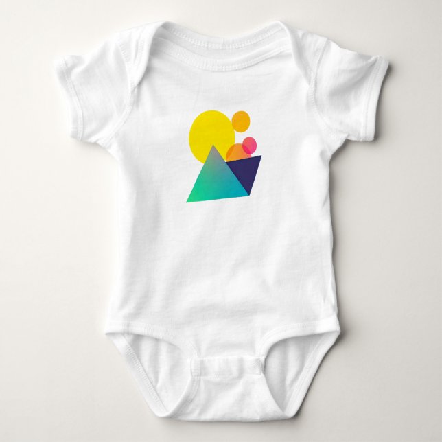 Tshirt bébé Abstrait géométrique (Devant)