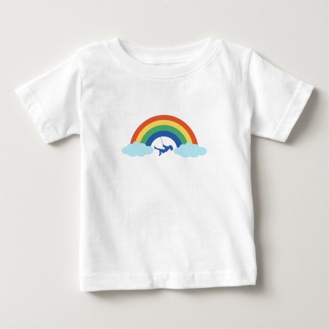 Tshirt bébé enfants jeu arc en ciel  (Devant)