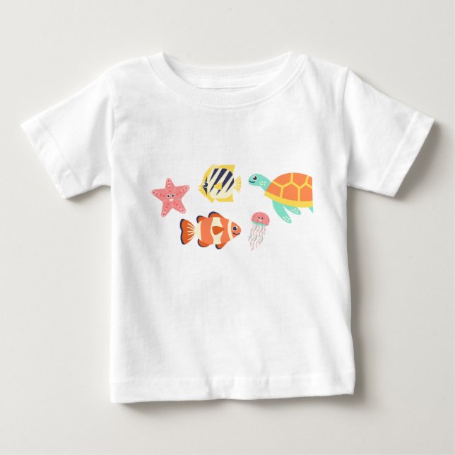 Tshirt bébé enfants océan  (Devant)