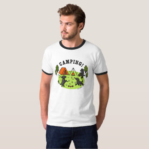 Tshirt Camping Black Labradors