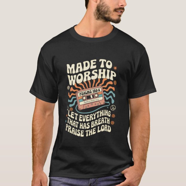Tshirt Culte Musique Chrétienne Rétro Cassette Psa (Devant)