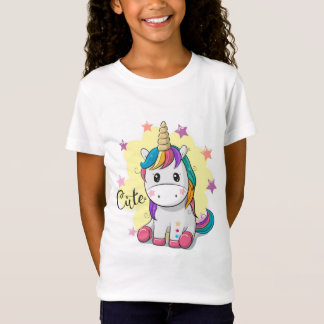 Tshirt Cute Unicorn Kids