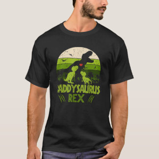 Tshirt Daddysaurus Rex 2 Kids Sunset Pour Pères