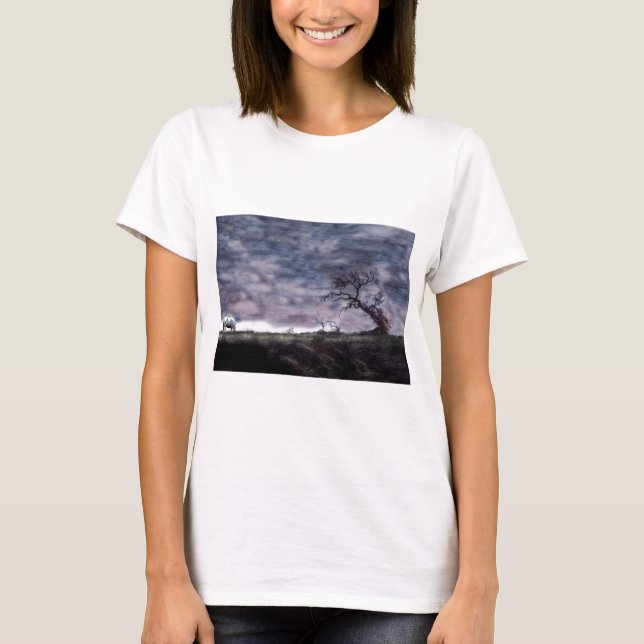 TShirt de coucher de soleil indien (Devant)