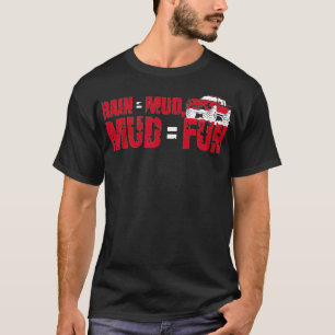 Tshirt de course de boue American Mens Mud Bogging