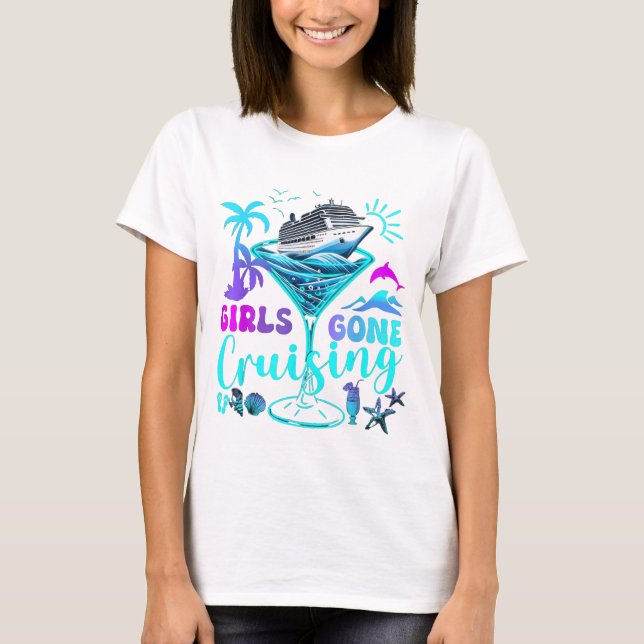 Tshirt de croisière pour filles féminines (Devant)