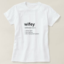 Tshirt de définition drôle Wifey