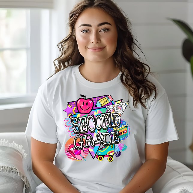 Tshirt de deuxième année de la Retro 90 (Créateur téléchargé)