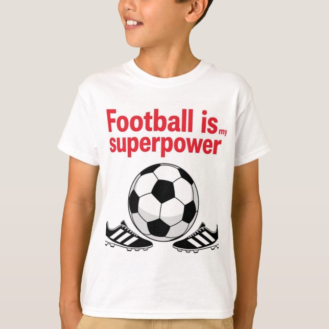Tshirt de football pour enfants  (Devant)