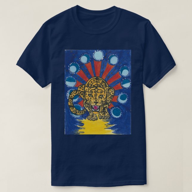Tshirt de la phase de lune de Jaguar (Design devant)