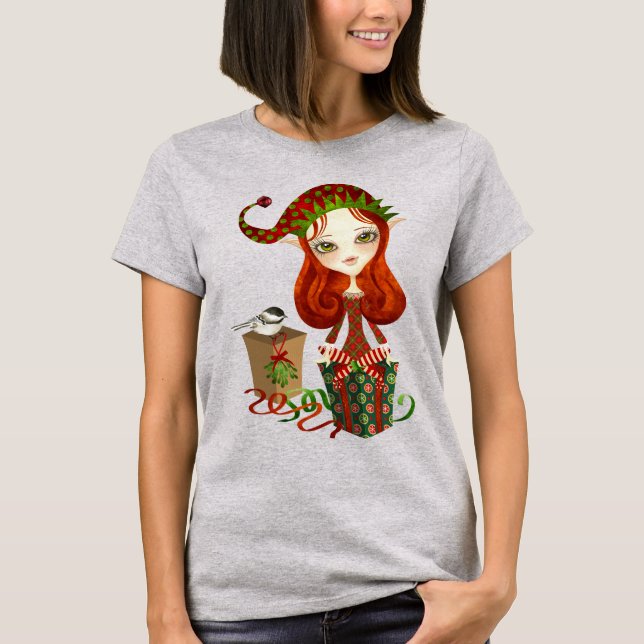 Tshirt de lutin de Noël Jollybelle (Devant)