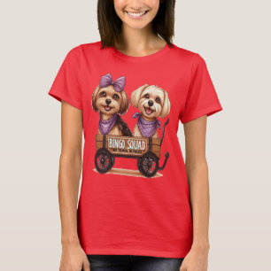 Tshirt de squad de Bingo avec deux chiens mignons